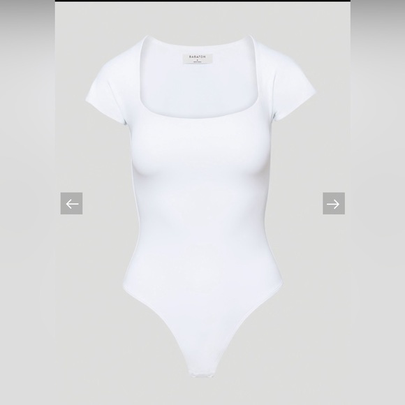 Aritzia square neck bodysuit in deep taupe - Picture 3 of 9